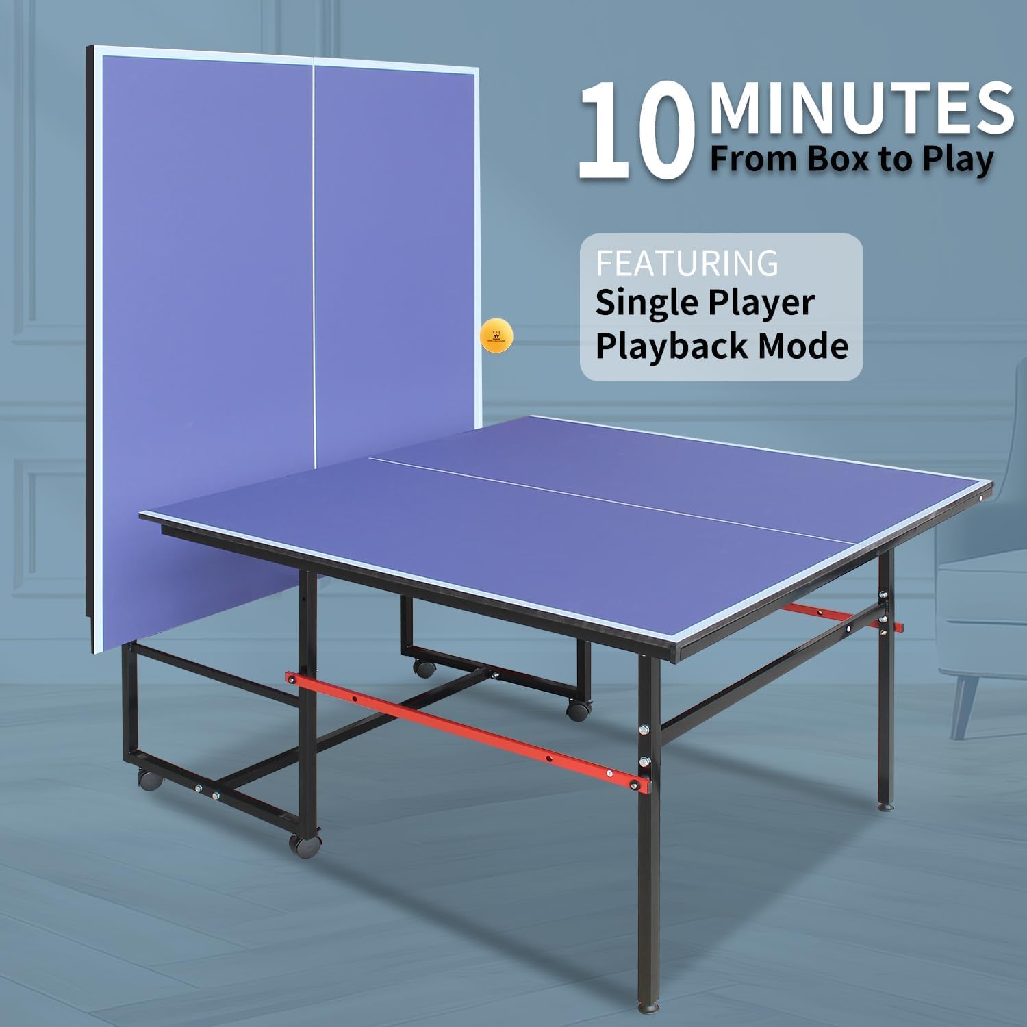 8-футовый переносной стол для  – обзор и цена Table Tennis Kit